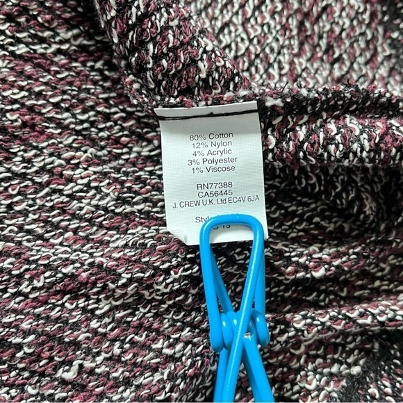 NWT Madewell Maroon Terrace Tweed Fit and Flare Sleeveless Dress sz S - Picture 4 of 14